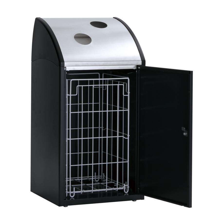 テラモト公式 ゴミ箱 分別 おしゃれ Trim(トリム)STF(ステン) 68L ごみ箱 屋内 ダストボックス 施設 業務用 | テラモト | 19