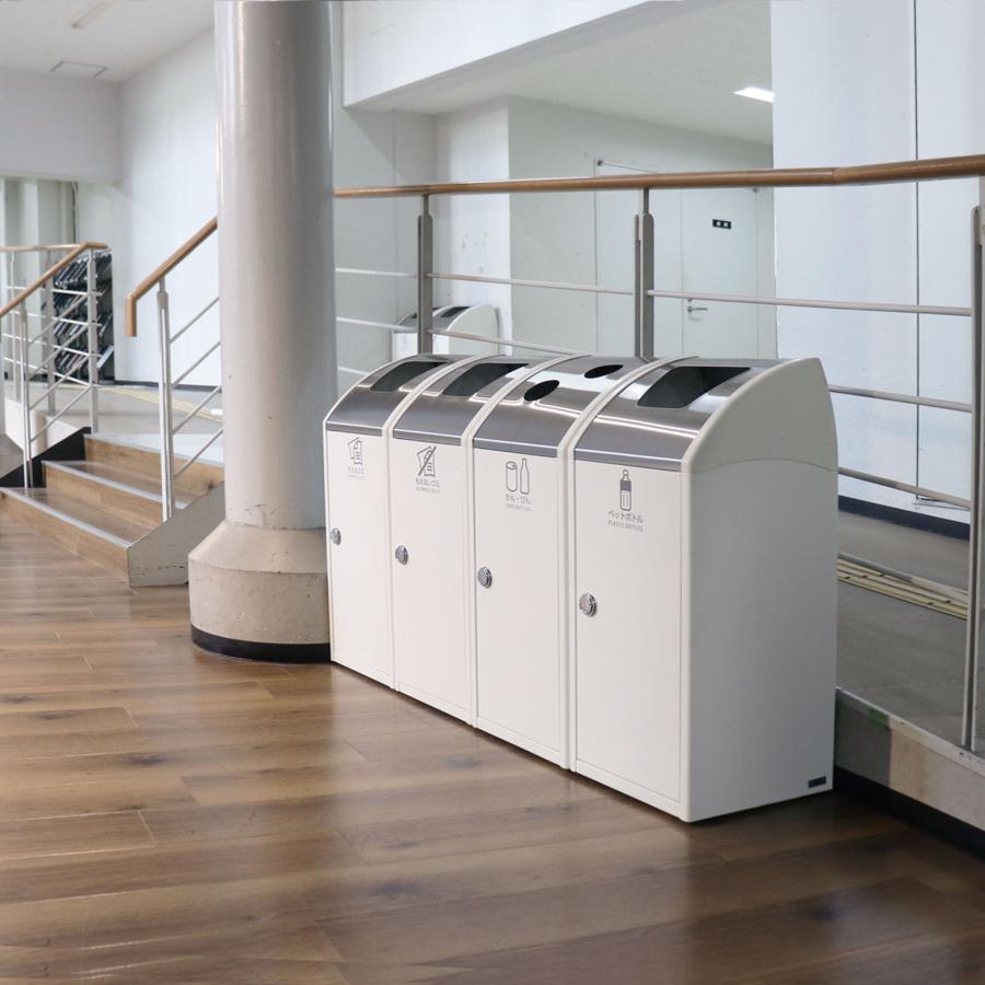 テラモト公式 ゴミ箱 分別 おしゃれ Trim(トリム)SLF(ステン) 47L ごみ箱 屋内 ダストボックス 施設 業務用 | テラモト | 17