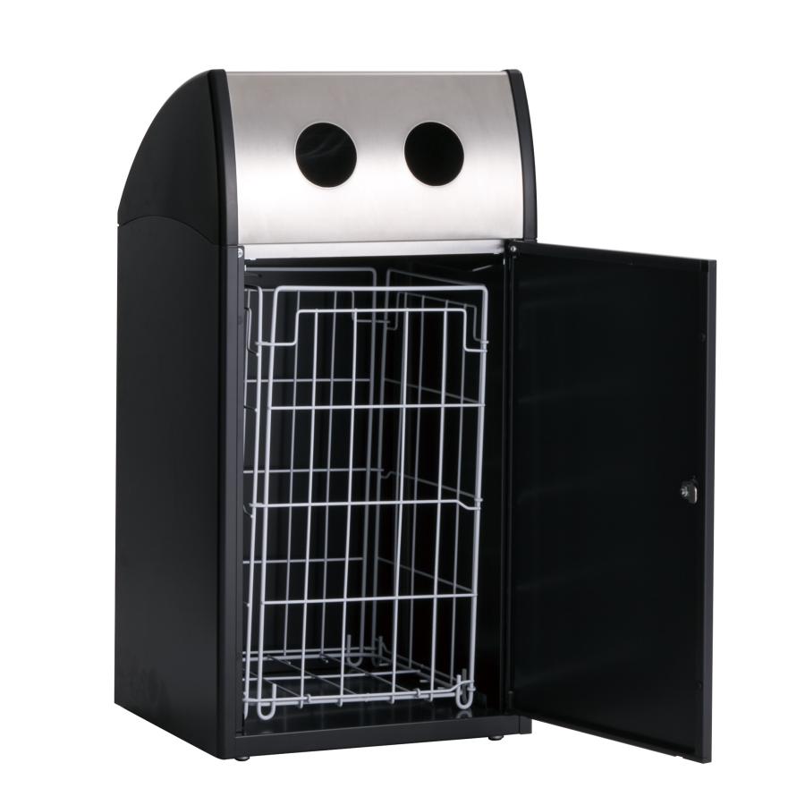 テラモト公式 ゴミ箱 分別 おしゃれ Trim(トリム)ST(ステン) ごみ箱 屋外 ダストボックス 事務所 施設 業務用 | テラモト | 19