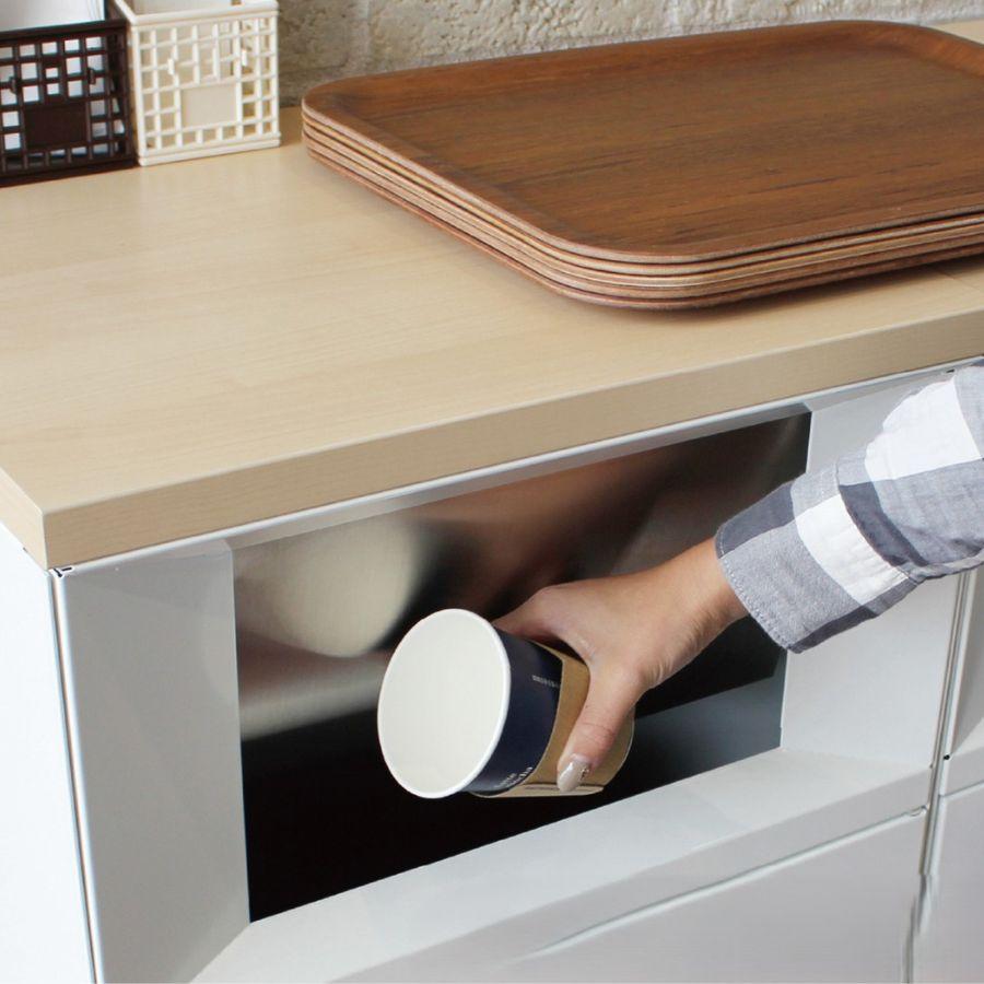 テラモト公式 ゴミ箱 分別 おしゃれ 67L 67リットル ごみ箱 業務用 ダストボックス もえる かん びん | テラモト | 17