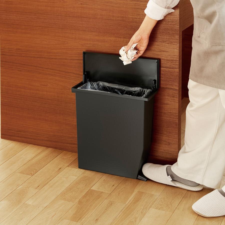 テラモト公式 ゴミ箱 おしゃれ 蓋 13L 13リットル ごみ箱 業務用 ダストボックス ペダル式 本体 蓋付 左 右開き | テラモト | 09