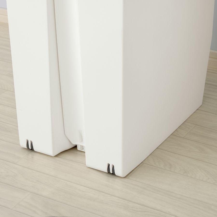 テラモト公式 ゴミ箱 おしゃれ 蓋付 45L 45リットル ごみ箱 業務用 ダストボックス ペダル式 本体 キャスター 袋止め | テラモト | 08