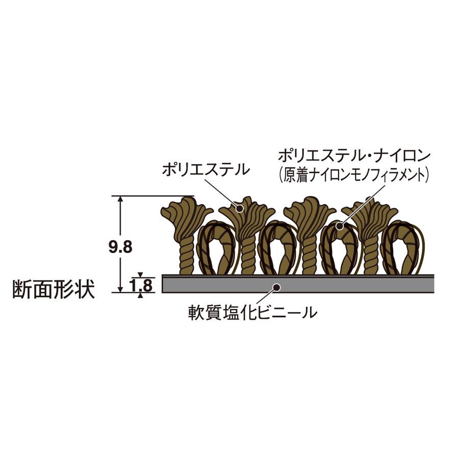 テラモト公式 玄関マット 屋内 雨天用 吸水 除塵 抗菌 耐久 90×150cm 汚れ 泥落とし 靴底 室内 ドア 業務用 | テラモト | 12