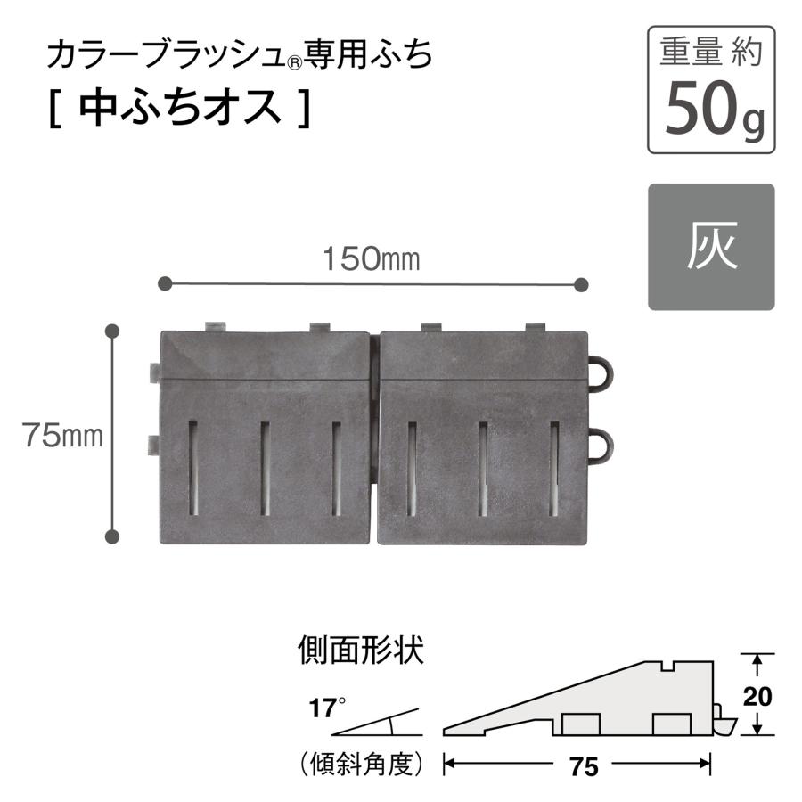テラモト公式 玄関マット 屋外 ブラシ 粗土砂落とし用 ジョイント式 中ふち 汚れ 泥 靴裏 室外 ドア 業務用 | テラモト | 10