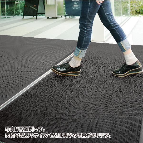テラモト公式 玄関マット 屋外 抗菌防カビ ブレード 土砂落とし用 90×180cm 除塵 汚れ 泥 靴底 室外 ドア 業務用 | テラモト | 07