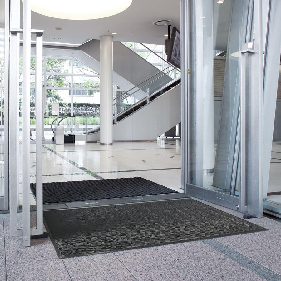 テラモト公式 玄関マット 屋外 抗菌防カビ ブレード 土砂落とし用 90×180cm 除塵 汚れ 泥 靴底 室外 ドア 業務用 | テラモト | 09