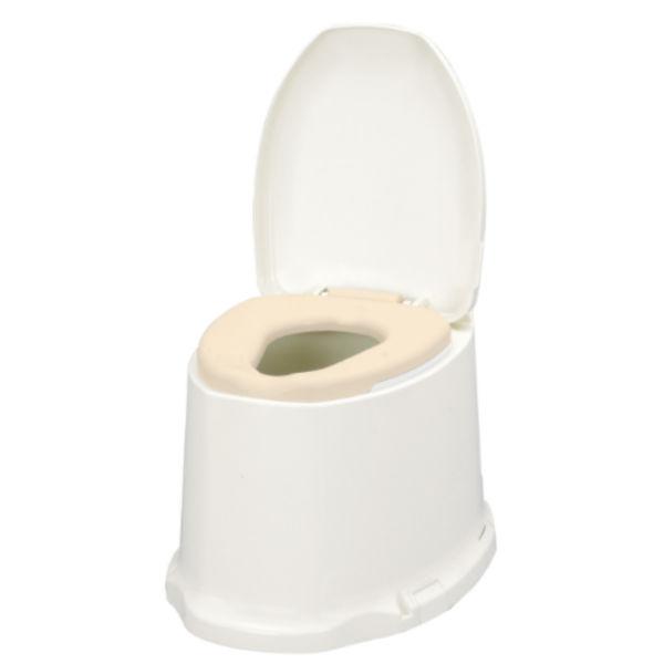 和式トイレを洋式に サニタリエースSD据置式 ソフト便座 ノーマルタイプ 段差のない和式トイレ用 安寿 簡易洋式トイレ 533473 リフォーム不要の画像
