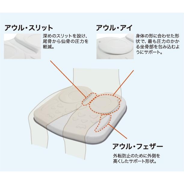アウルリハ 加地 アウルREHA レギュラー OWL21-BK1-4040 車いす用 クッション 汎用 (代引不可) BK1 カバー