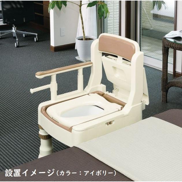 リッチェル ポータブルトイレ きらく Mシリーズ MS型 普通便座 45601 