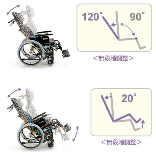 J063 カワムラサイクル チルトリクライニング 車椅子 ティルト
