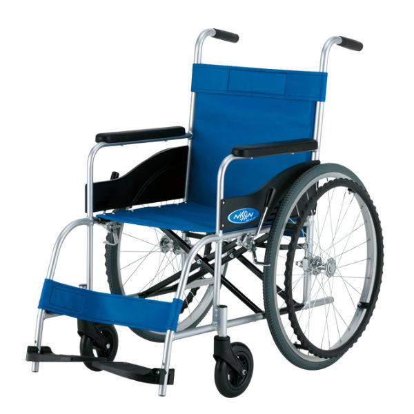 日進　NISSIN 自走用アルミ製　車いす NEO-0レザー　折りたたみ 日進医療器 自走式アルミ製車いす NEO-0レザー 高品質 リーズナブル