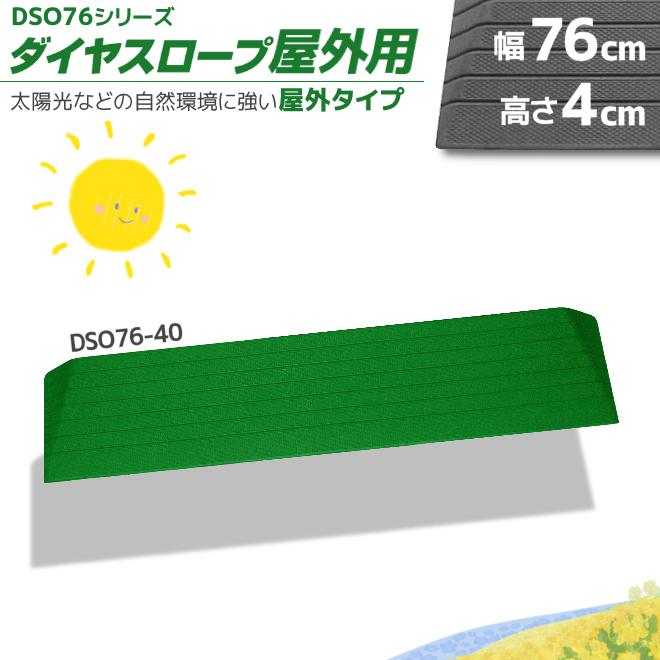 屋外の段差解消リフォーム ダイヤスロープ屋外用 DSO76-40 段差4cm用 "置くだけ" シンエイテクノ | 