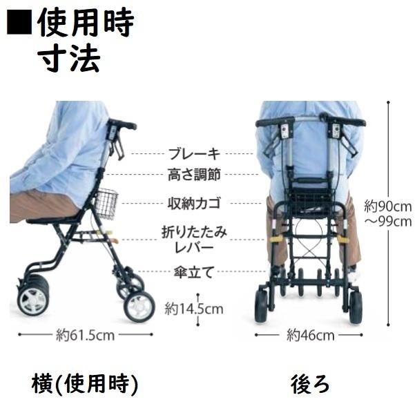 島製作所 テノールEVO 男性が使いやすいサイズ設計 歩行車 送料無料