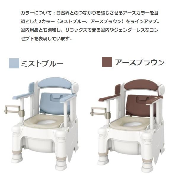 アロン化成 ポータブルトイレ 安寿 FX-30 自動ラップ “らくゾウくん 