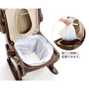【未使用品‼️】Richell 木製きらく片付け簡単トイレ　19224 木製きらく 片付け簡単トイレ 肘掛跳ね上げ - リッチェル【公式】