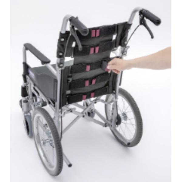 車いす 自走 カワムラサイクル BACKS バックス BK22-40SB 背張り調整可能 アルミ自走用車いす ノーパンクタイヤ_1