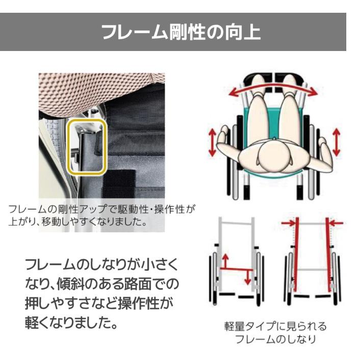 車いす 自走式 介助兼用 ネクストコア2アジャスト NEXT2-51BE 伸縮式