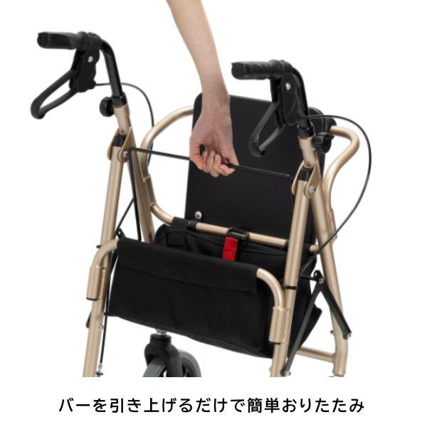 歩行車 ハッピーIII ハッピー3 折りたたみ簡単 自立可能 竹虎 対応