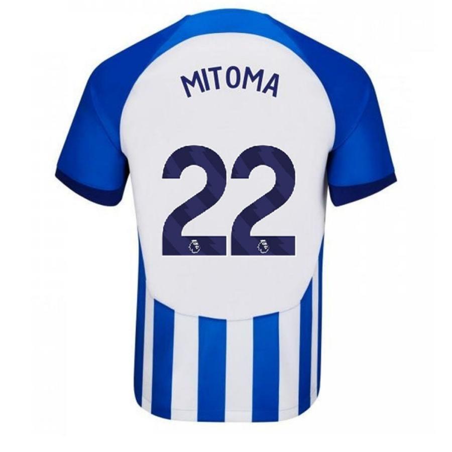 23/24シーズン ブライトンホーム22番MITOMA 三笘薫 ユニフォーム 大人用 子供用 上下着2点 ストッキング付き プロテクター Brightonサッカーユニフォーム :BLD010:寺内ストア 通販 三笘薫 ブライトン 23 24 ホーム ユニフォーム