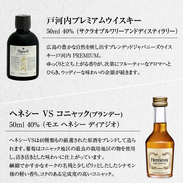 御祝 誕生日 内祝 ミニチュア ウイスキー コニャック(ヘネシー VS