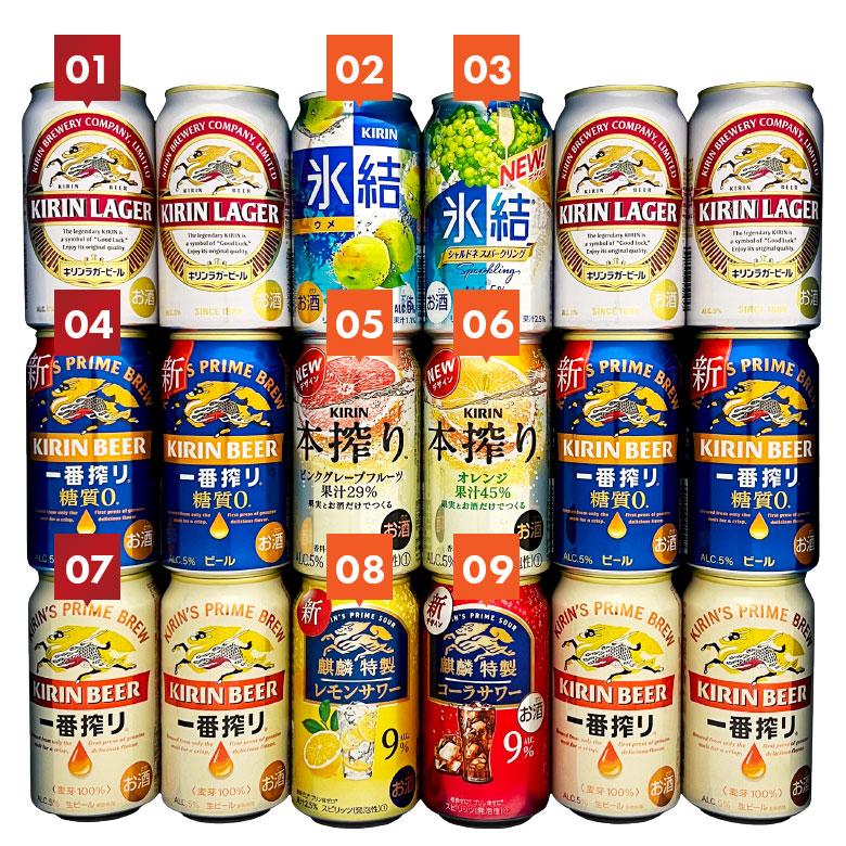 一番搾り 敬老の日 誕生日 内祝 お供え キリン ビール ＆ チューハイ