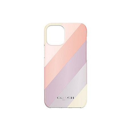 COACH コーチ iPhone12 mini ストライプ ケース : TERMINI