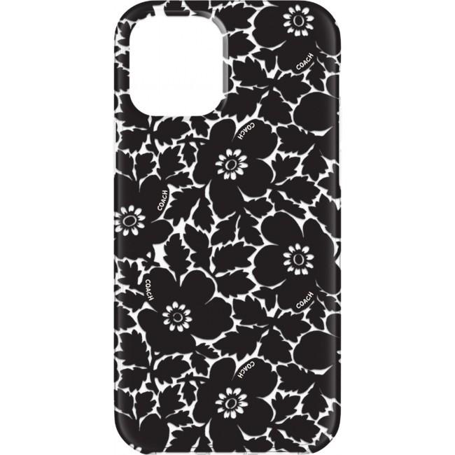 コーチ COACH iPhone12 Pro MAX 黒 花柄 ケース : ciph-055-bfblk 