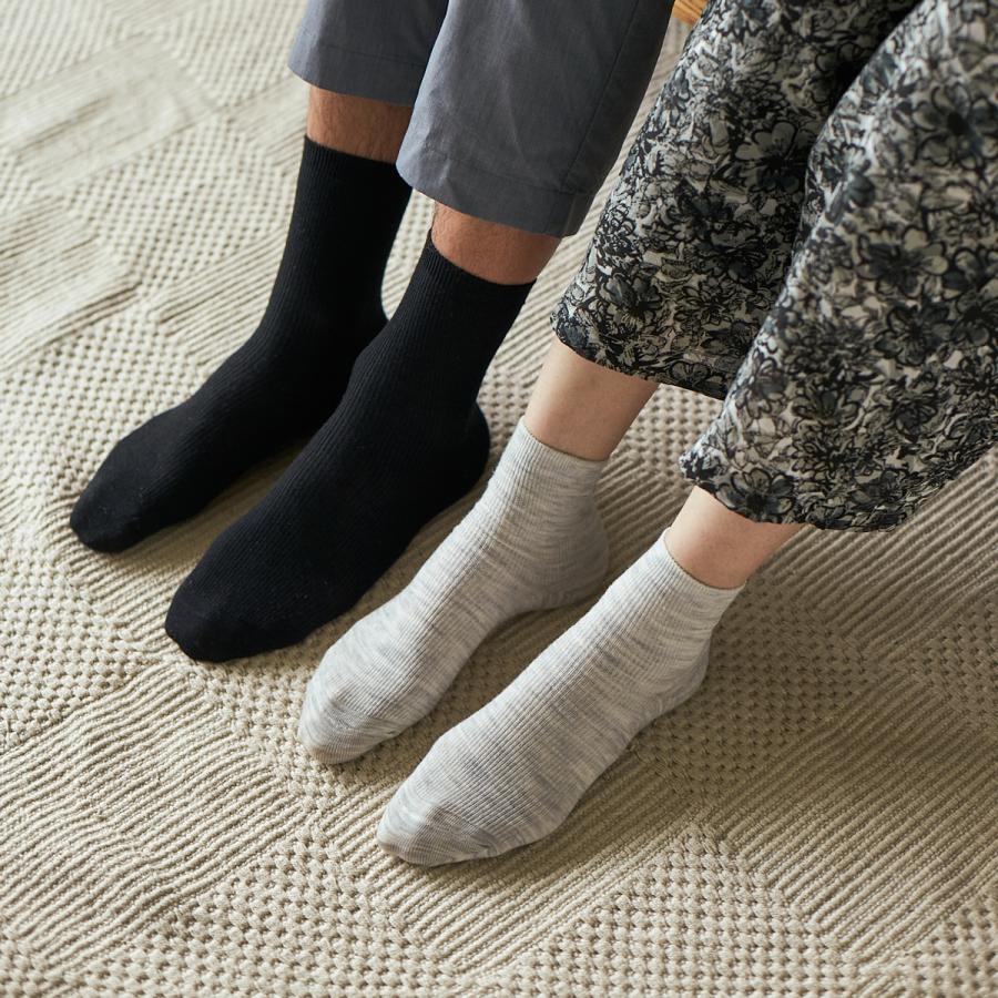 NICCA merino wool SOCKS 杢ホワイト2224cm 1足組靴下 メリノウールソックス レディース おしゃれ 夏用 冬用