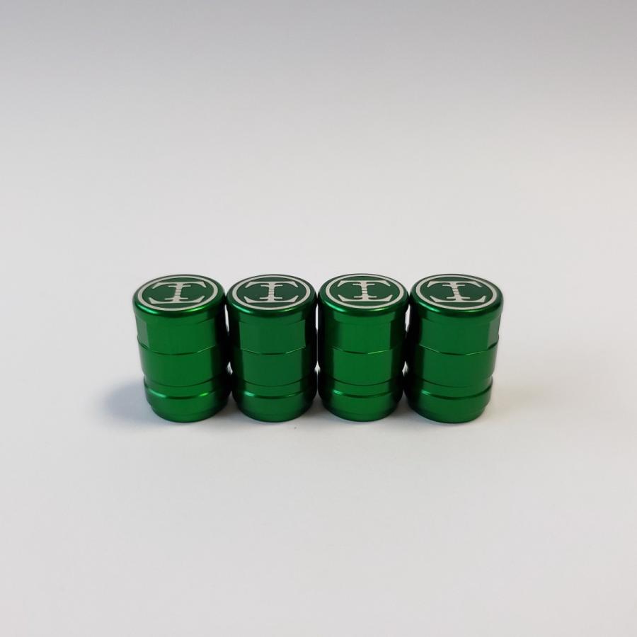 TDW 12face cut エアバルブキャップ 4個入 グリーン | 