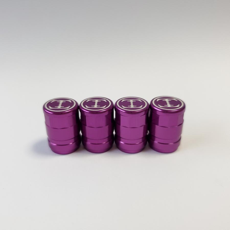 TDW 12face cut エアバルブキャップ 4個入 パープル | 