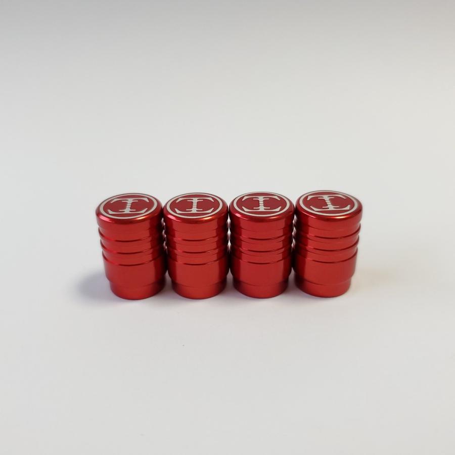 TDW 3Line エアバルブキャップ 4個入 レッド | 