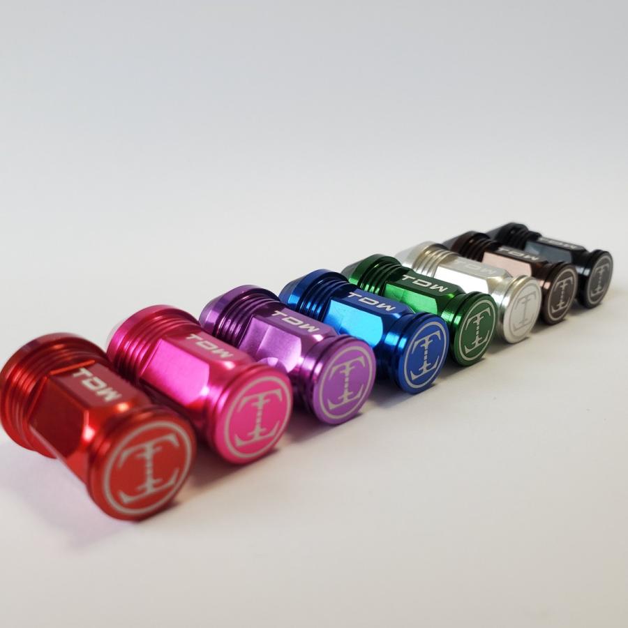 TDW エアバルブキャップ Nut Design FLAT 4個入 ブラック |  | 01