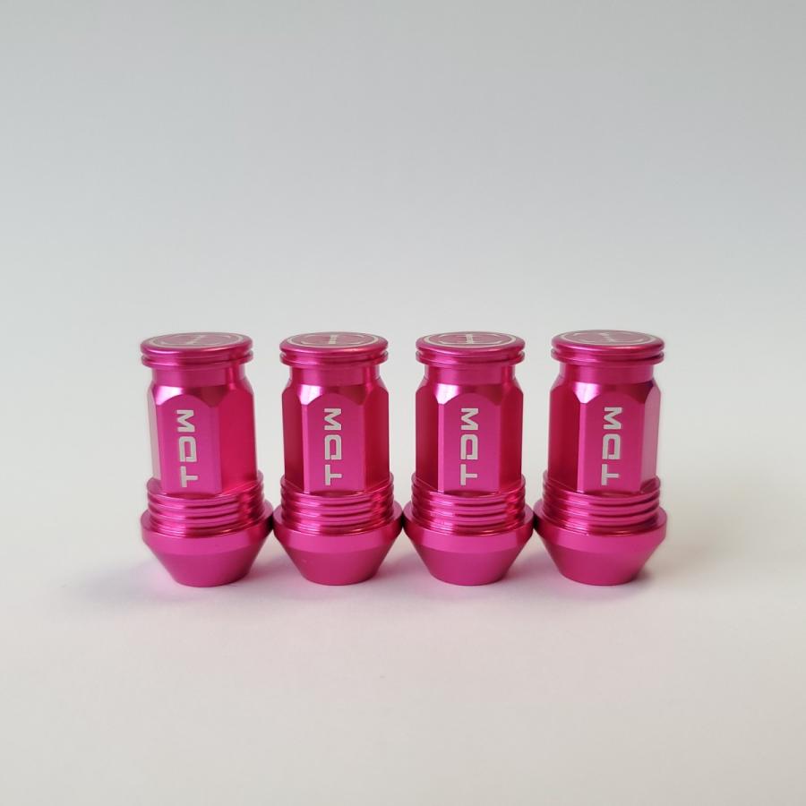 TDW エアバルブキャップ Nut Design FLAT 4個入 ピンク | 