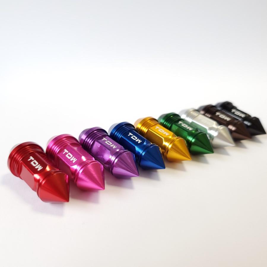 TDW エアバルブキャップ Nut Design SPIKE 4個入 グリーン |  | 01