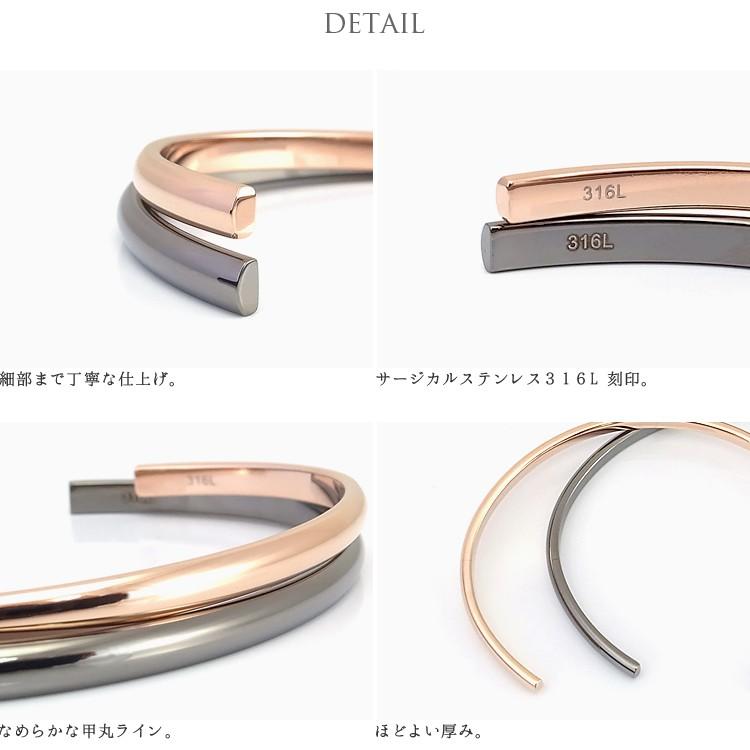 ペアバングル ペアブレスレット 刻印 サージカルステンレス 金属アレルギー対応 つけっぱなし 甲丸 大人 シンプル 2本セット ケース付き 安い Gbsg13rg Gun Pair ペアジュエリーテラグラティア 通販 Yahoo ショッピング