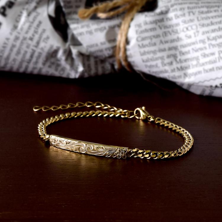 ハワイアンジュエリー ブレスレット レディース メンズ 刻印