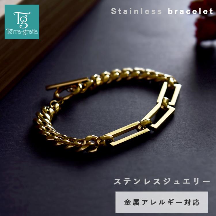 Terraーgratia（テラグラティア） ブレスレット メンズ ステンレス 