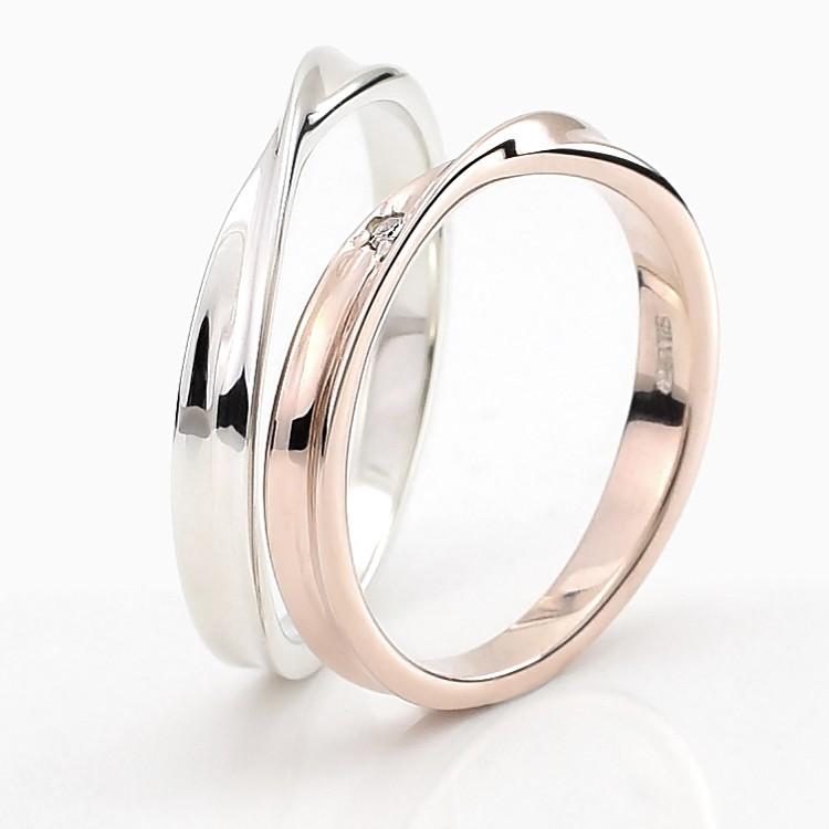 ペアリング 2本セット 安い 刻印 シルバー ピンクシルバー ダイヤモンド シンプル ひねり メビウス 細身 指輪 偶数サイズ マリッジリング 結婚指輪 Silver925 Jlr044 053 Pair ペアジュエリーテラグラティア 通販 Yahoo ショッピング