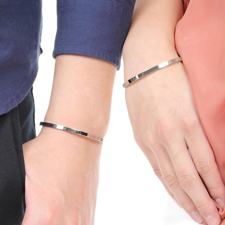 ペアバングル ペアブレスレット 刻印 ステンレス 金属アレルギー対応 つけっぱなし 大人 シンプル 2本セット ケース付き 安い Lstb004st St Pair ペアジュエリーテラグラティア 通販 Yahoo ショッピング