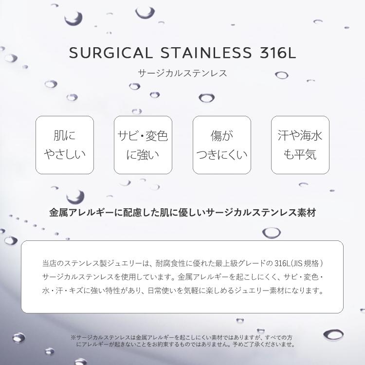 ペアネックレス ステンレス 刻印 ダイヤモンド 金属アレルギー対応 つけっぱなし 合わせメッセージ スクエア サージカルステンレス 2本セットの画像