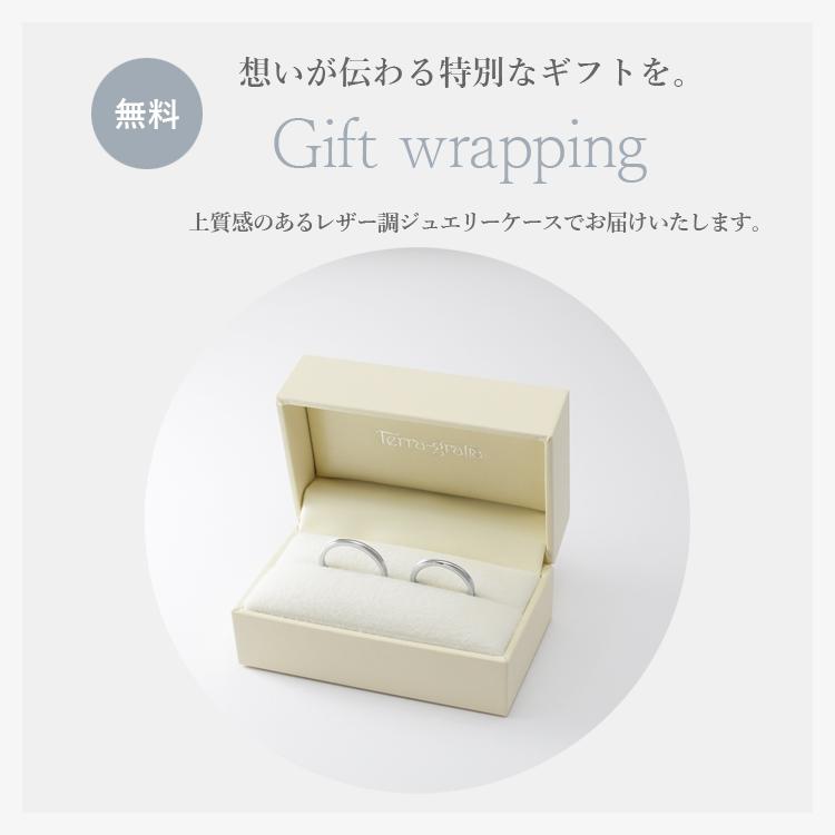 ペアリング ステンレス 刻印 カップル 甲丸 マリッジリング 結婚指輪 2本セット 金属アレルギー ダイヤモンド シークレットストーンの画像