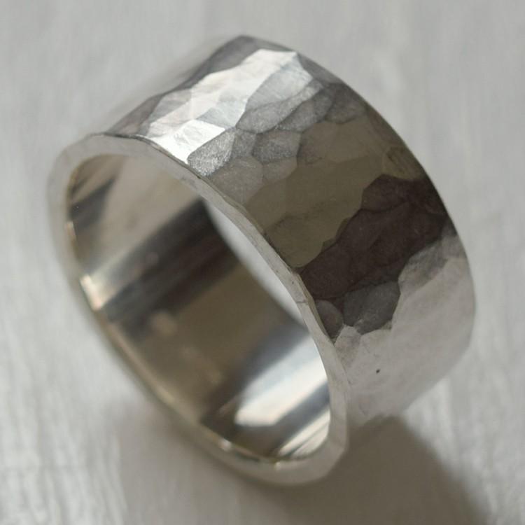 槌目極厚3連リング オーダー ハンドメイド SILVER Terraーgratia（テラ