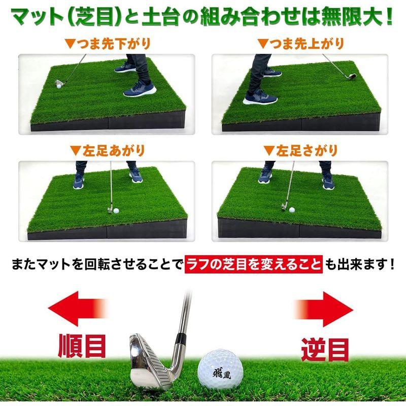 【2026年1月8日以降の発送予定】 GolfStyle 傾斜 ゴルフマット 100×100cm PGAプロと共同開発 ゴルフ 練習 マット 大型 斜面 アプローチ ショット 練 【QG8338924753】(30262円)