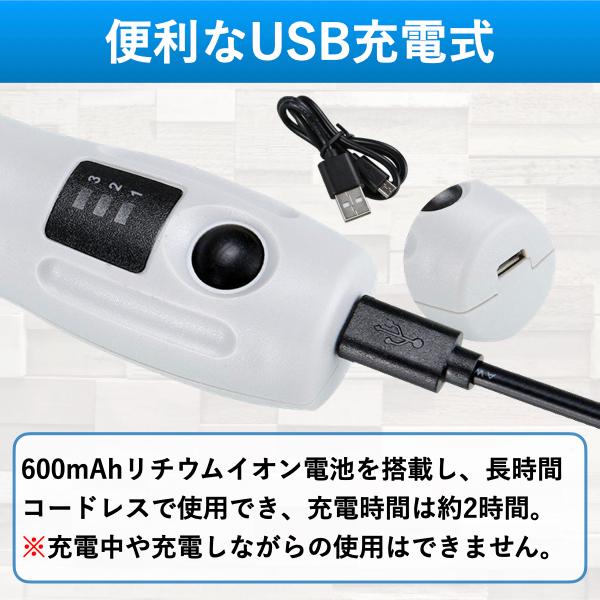 ミニルーター ビット4点セット USB充電式 穴あけ 切断 木工 やすり