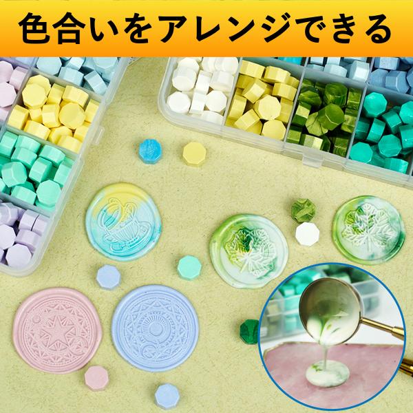 シーリングワックス シーリングスタンプ用 封蝋 ワックス 24色