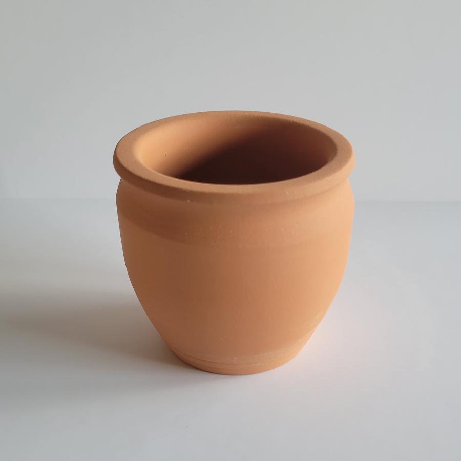 つぼSケズリ テラコッタ 植木鉢 園芸用品 2号 3号 日本製 ミニつぼ