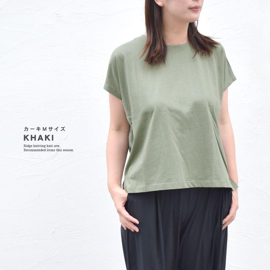 Tシャツ カットソー ドルマンスリーブ 半袖 レディース トップス