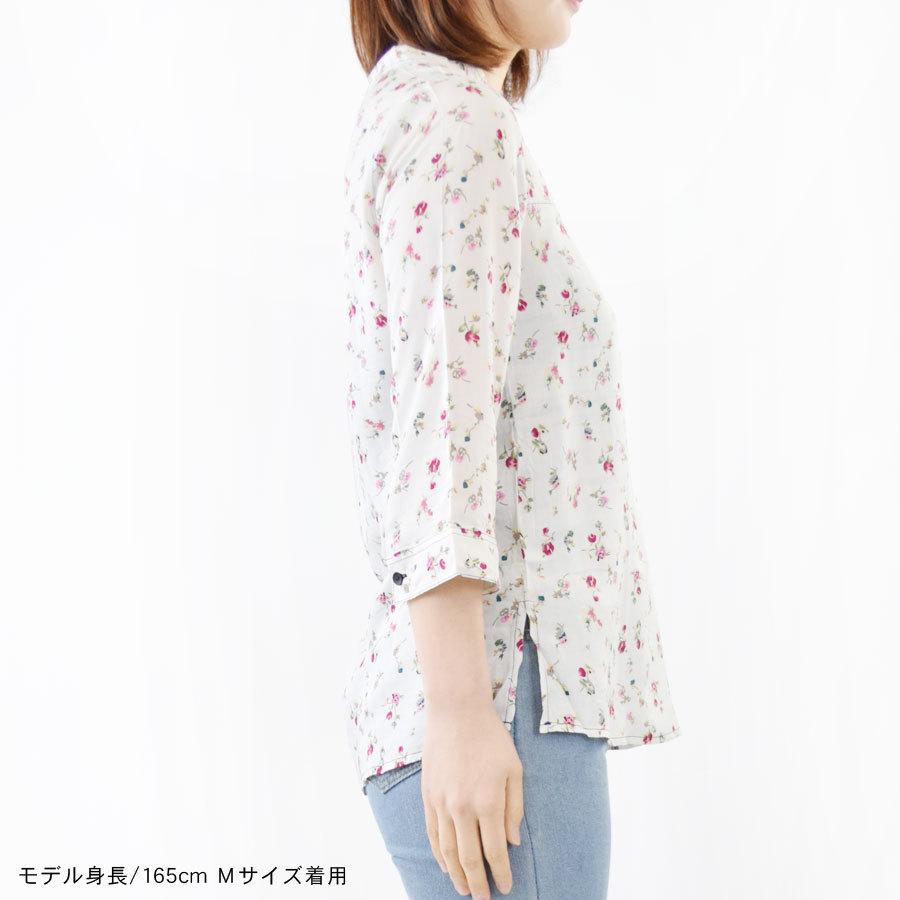 flower 今期 花柄ブラウス シャツ ブラウス レディース 七分袖 夏 トップス 花柄 フラワー 小花柄