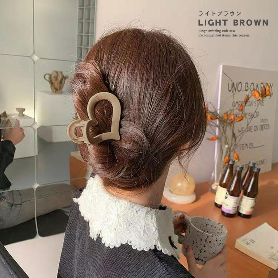 ハート ヘアクリップ バンスクリップ ハート型 レディース ヘア