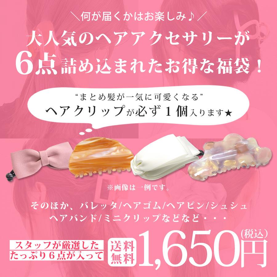 福袋 2026 アクセサリー レディース ヘアアクセサリー 6点入り